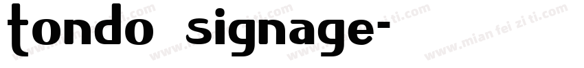 tondo signage字体转换